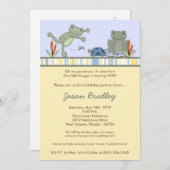 12x18 Leap Frog Turtle Bee Birthday Party Einladun Einladung (Vorne/Hinten)