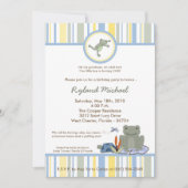 12x18 Leap Frog Turtle Bee Birtyday Einladung (Vorderseite)