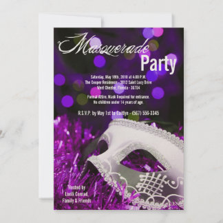 12x18 Lila Masquerade Sweet 16 Geburtstag Einladun Einladung
