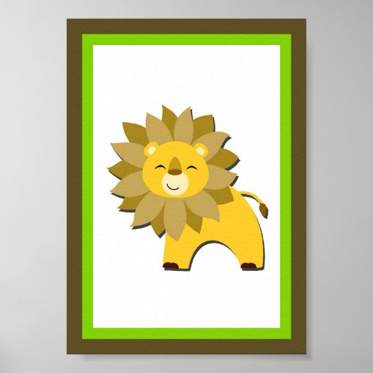 12x18 Lion Dschungel Poster (Vorne)