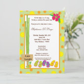 12x18 Luau Baby-Duschen-Einladung Einladung (Stehend Vorderseite)