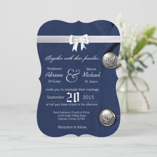 12x18 Luftwaffen-Klasse eine einheitliche Einladung (Stehend Vorderseite)