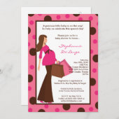 12x18 Mädchen-moderne Einladung (Vorne/Hinten)