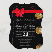 12x18 Marine Dress Blues Uniform Hochzeit Einladun Einladung (Vorne/Hinten)