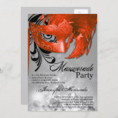 12x18 Masquerade Quinceanera Birthday Einladung (Vorne/Hinten)