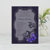 12x18 Masquerade Quinceanera Birthday Einladung (Stehend Vorderseite)