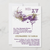 12x18 Masquerade Quinceanera Birthday Einladung (Vorderseite)