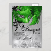 12x18 Masquerade Quinceanera Birthday Einladung (Vorne/Hinten)