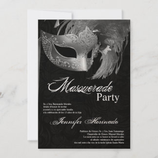 12x18 Masquerade Quinceanera Birthday Einladung