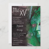 12x18 Masquerade Quinceanera Birthday Einladung (Vorderseite)