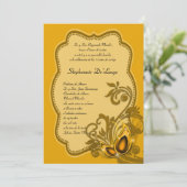 12x18 Masquerade Quinceanera Birthday Einladung (Stehend Vorderseite)