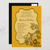 12x18 Masquerade Quinceanera Birthday Einladung (Vorne/Hinten)