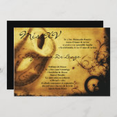12x18 Masquerade Quinceanera Geburtstag Einladung (Vorne/Hinten)