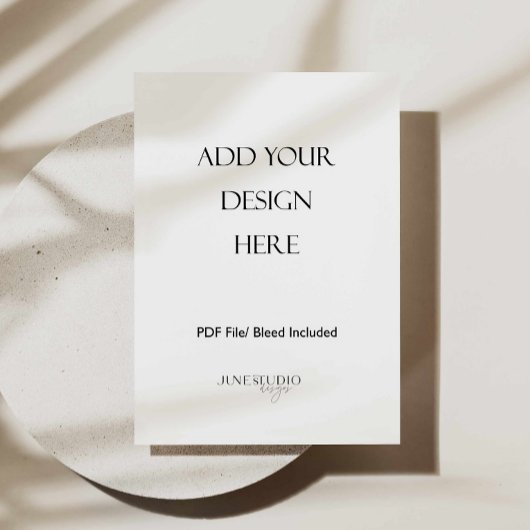 12x18" Menükarte Single drucken