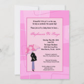 12x18 Modern Mod Mama Shopping Baby Shower Einladu Einladung (Vorderseite)