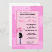 12x18 Modern Mod Mama Shopping Baby Shower Einladu Einladung (Vorne/Hinten)