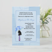 12x18 Modern Mod Mama Shopping Baby Shower Einladu Einladung (Stehend Vorderseite)