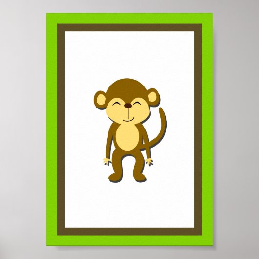 12x18 Monkey Jungle Poster (Vorne)