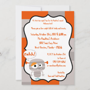 12x18 Monster Bash Halloween-Party Einladung