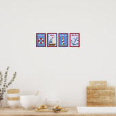 12x18 Nautic Wall Art Collection Poster (Küche)
