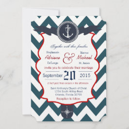 12x18 Nautical Anchor Segelcom Einladung Hochzeit