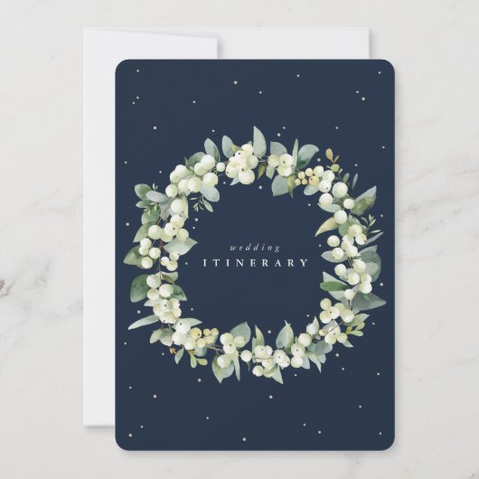 12x18 Navy Snowberry+Eukalyptus Hochzeitspaar (Rückseite)