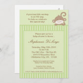 12x18 Neutrale grüne Affendusche Einladung (Vorne/Hinten)