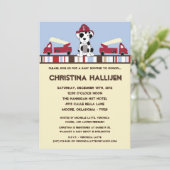 12x18 Nojo Fire Motor Dusche Einladung (Stehend Vorderseite)