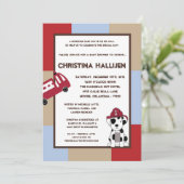 12x18 Nojo Fire Motor Kinderdusche Einladung (Stehend Vorderseite)