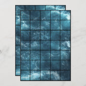 12x18 Ocean Paper Gridmap Einladung (Vorne/Hinten)