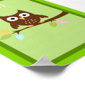 12x18 Owl Forest Friends Wall Kunst Poster (Ecke)