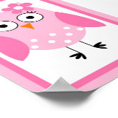 12x18 Owl Neutral 1 Wall Art Poster (Ecke)