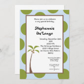12x18 Palm Tree Einladung (Vorne/Hinten)