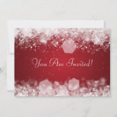 12x18 Party Einladungs-elegantes funkelndes Einladung (Rückseite)