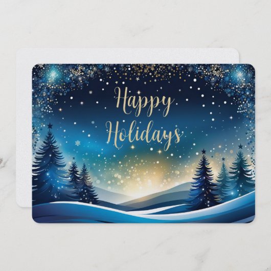 12x18 Pearl Shimmer Feiertagskarte (Vorne/Hinten)