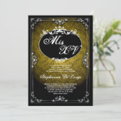 12x18 Pendant Broach Quinceanera Birthday Einladun Einladung (Stehend Vorderseite)