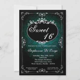 12x18 Pendant Broach Sweet 16 Einladung zum Geburt