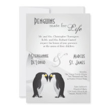 12x18 Penguins-Kamerad für Leben-graue