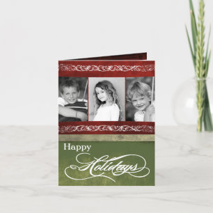 12x18 personalisierte FALTENDE FOTO Feiertagskarte