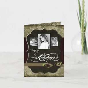 12x18 personalisierte FALTENDE FOTO Feiertagskarte