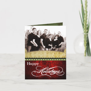 12x18 personalisierte FALTENDE FOTO Feiertagskarte