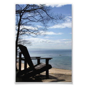 12x18 photographische Strand-Szene mit Adirondack Fotodruck