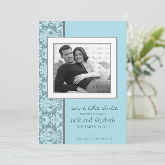 12x18 Pick DEIN EIGENES Farbbarometer Save the Dat Date (Stehend Vorderseite)