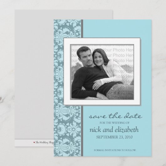 12x18 Pick DEIN EIGENES Farbbarometer Save the Dat Date (Vorne/Hinten)