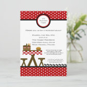 12x18 Picknick-Sommer-Grill-Party Einladung (Stehend Vorderseite)