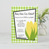 12x18 Picknick-Sommer-Mais-Festival-Party Einladung (Stehend Vorderseite)