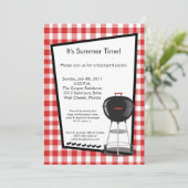 12x18 Picnic Summer Barbecue Party Einladung (Stehend Vorderseite)