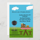 12x18 Picnic Summer Barbecue Party Einladung (Vorne/Hinten)