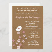 12x18 Pink Bird Retro Bush Kinderdusche Einladung (Vorne/Hinten)