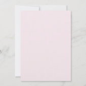 12x18 Pink Cherry Blossom Linen Einladung Hochzeit (Rückseite)